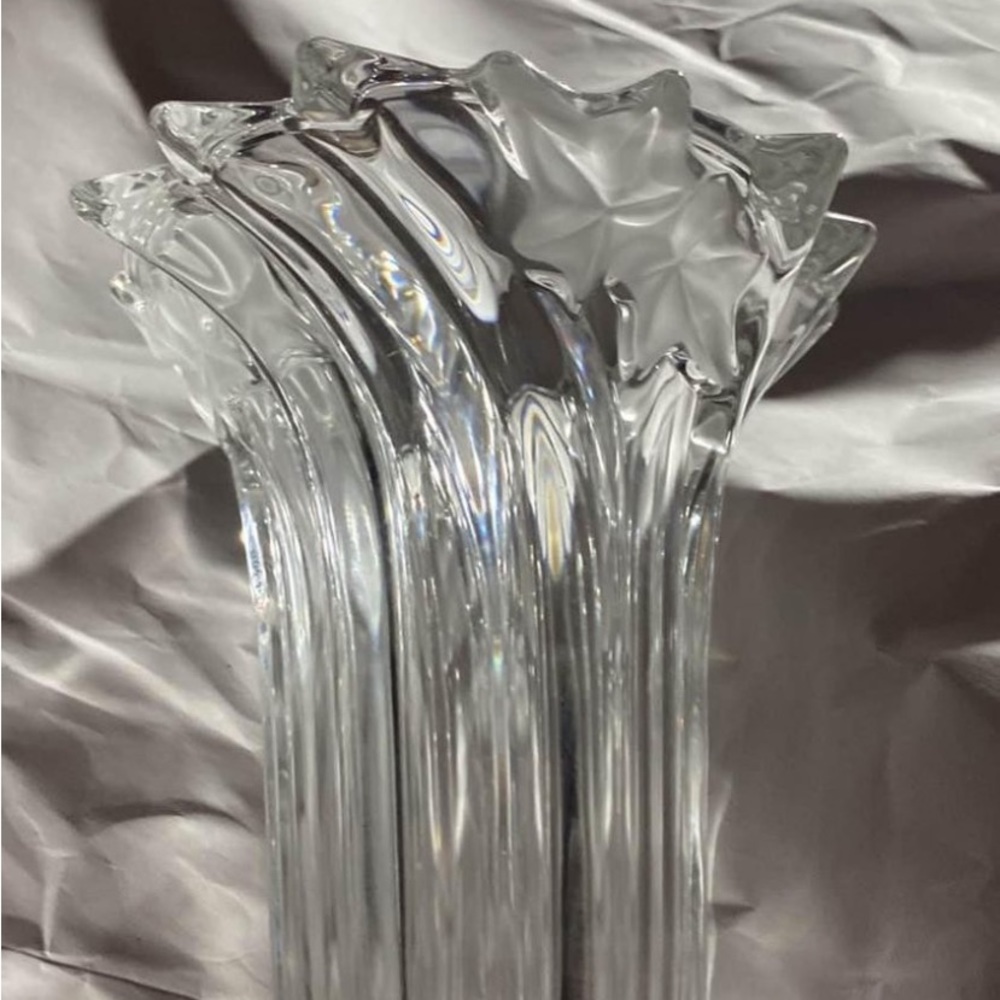 Mikasa Parisian Ivy Crystal Vase 6in